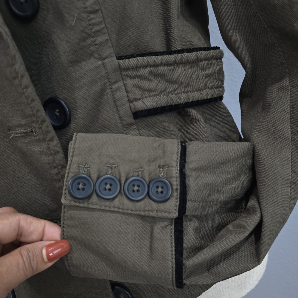 Sanctuary Dark Olive Double-Breasted Trench Coat - Picture 7 of 10